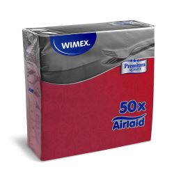 Szalvéta PREMIUM 40 x 40 cm "dekor R" piros [50 db] (1)