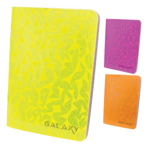 544 A5/40 lapos iskolai füzet - vonalas Neon Galaxy