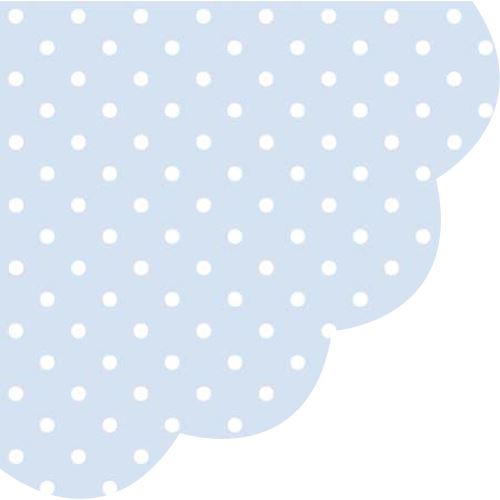 Obrúsky PAW R 32 cm Dots Light Blue 