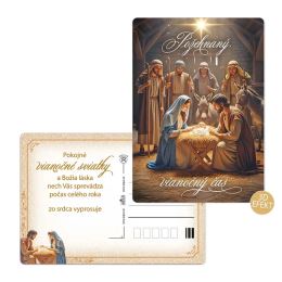 Pohľadnica vianočná 3D SK mix/1ks (4)