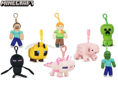 Minecraft kulcstartó plüss 12cm 8szekundum 12m+