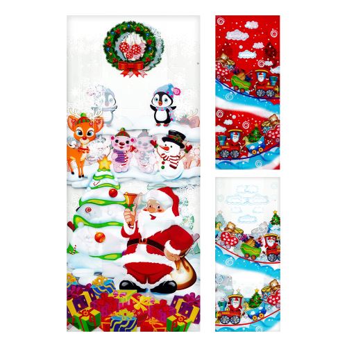 Zsákok - Mikulás PP 35x15 cm - ajándékok (2)