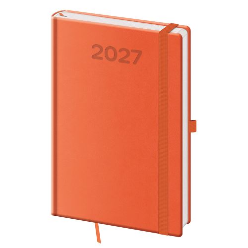 Diár 2027 týždenný A5 Print Pop - oranžová
