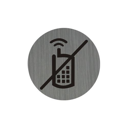 Információs tábla 7,5 cm - Tilos a mobiltelefon használata