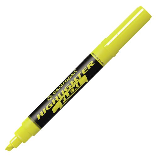 Szövegkiemelő CENTROPEN 8542 FLEXI NEON - sárga
