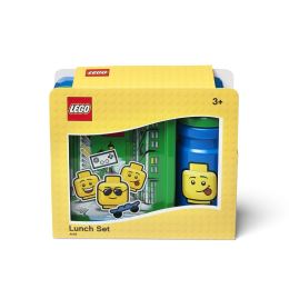 LEGO ICONIC Boy tízórais készlet (kulacs és doboz) - kék/zöld (4)