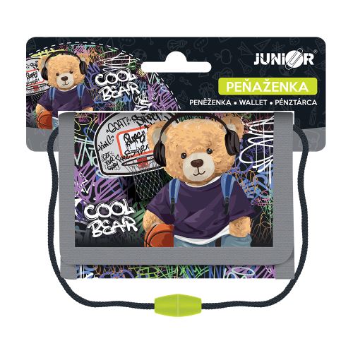 Gyermek textil pénztárca JUNIOR S8 - Cool Bear