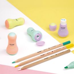 MILAN Sway Pastel radírgumi + hegyező (2)
