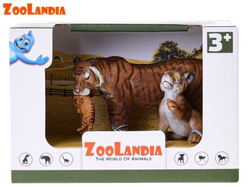 Zoolandia tigris kölykökkel 7-15 cm dobozban