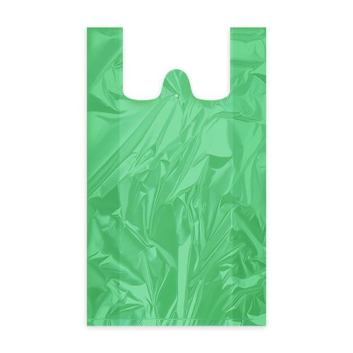 Zsák (HDPE) zöld 30+14 x 50 cm `10kg` [100 db]