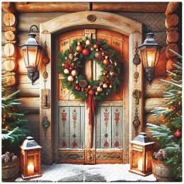 PAW L szalvéták 33x33cm Doorway to Christmas
