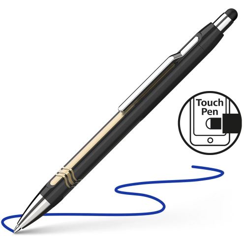 Schneider Epsilon XB fekete-arany Touch golyóstoll - kék töltény