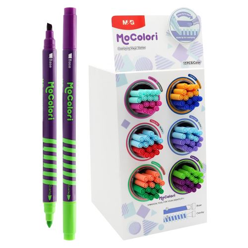 M&G MoColori radírozó filctoll (töltve 180 db) (1)