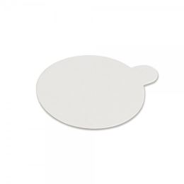 8 cm-es karton alátétek – fehér-fekete, 200 darabos csomag