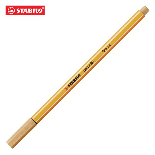 Tűfilc, 0,4 mm, STABILO "Point 88", okkersárga