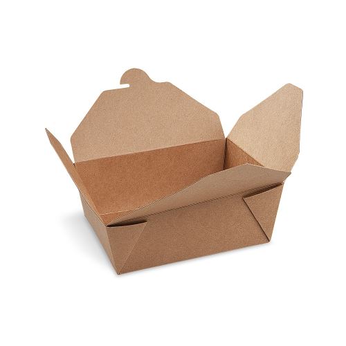 Élelmiszerdoboz (PAP FSC Mix/PET) zsíroldott kraft "M" 151 x 120 x 65 mm 1300ml [50 db]
