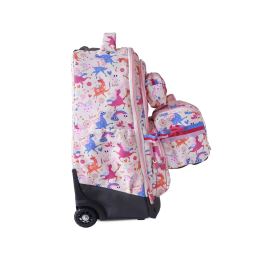 Cestovný kufor na kolieskach 60L (3-dielny set) MILAN séria Flowicorn