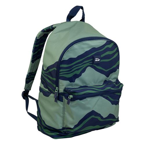 Školský batoh MILAN Melt Green 2 zipsový