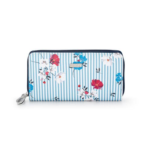 MONY L Navy Flowers női pénztárca