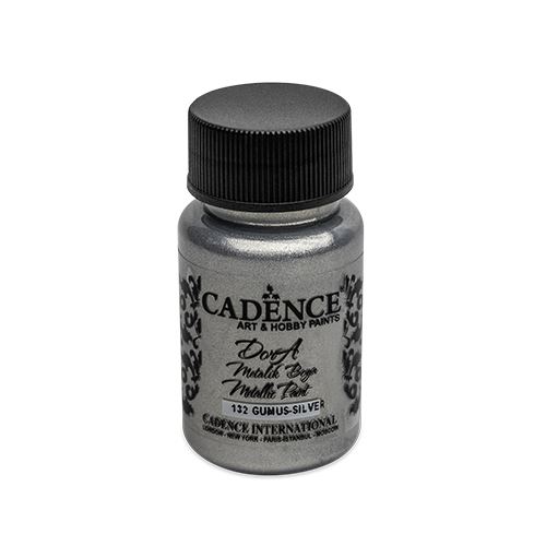 Farba akrylová Cadence D.Metalic, strieborná, 50 ml