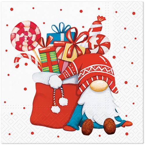 PAW L szalvéták 33x33cm Holiday Sweetkeeper