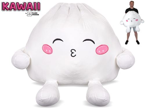 Plush Friends Kawaii Bao knedľa plyšová 60cm špuliaca pusu 0m+