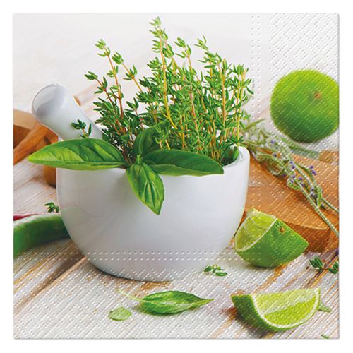 PAW L szalvéták 33x33cm Kitchen Herbs
