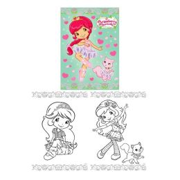 Színezés A4 Akim - Strawberry Shortcake
