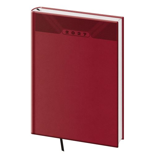 2027-es heti naptár, B5-es méret, Print Classic – angol vörös (1)