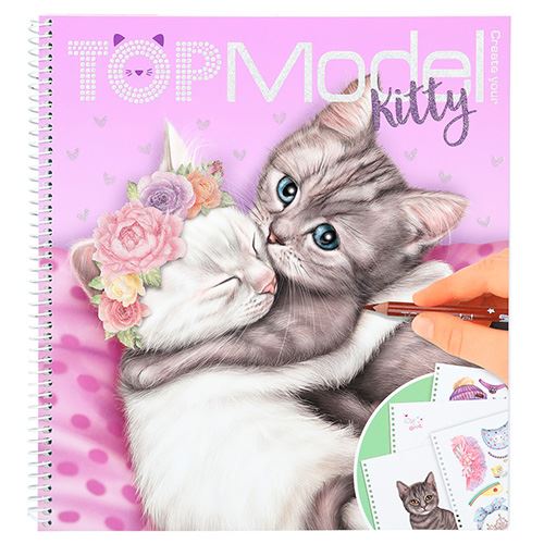 Omaľovánka Top Model - Kitty