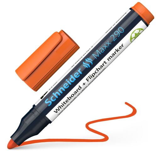 Schneider Maxx 290 na biele tabule - oranžová