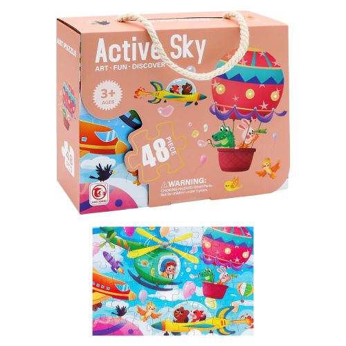 Gyermek puzzle 50 x 34 cm (48 darab) - Active Sky