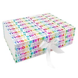 Ajándékdoboz masnival 33 x 25 x 12 cm (mix) (3)