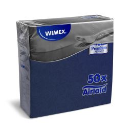 Szalvéta PREMIUM 40x40cm "dekor R" sötétkék [50 db] (1)
