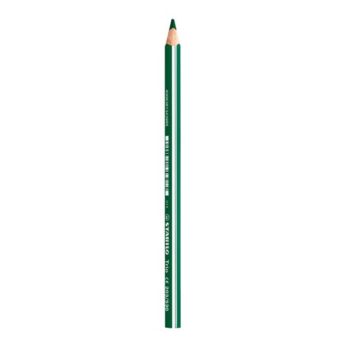 Háromszög alakú durva színű STABILO TRIO zsírkréta zöld (30481)