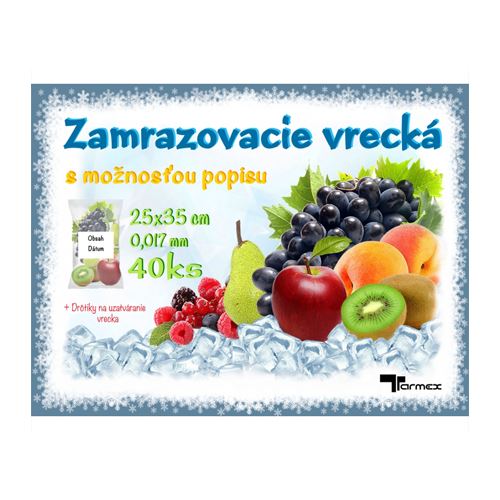 Fagyasztózacskó 25x35 cm, 40 db