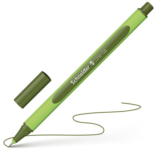 Schneider Line-Up jelölő 0,4 mm - olajzöld