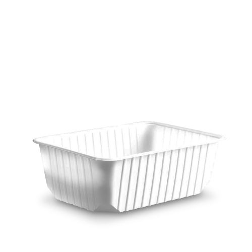 Kád (PP) négyzet alakú fehér 186 x 133 mm 1000ml [50 db]