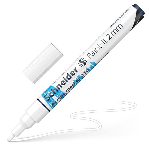 Schneider Paint-It 310 akril filctoll 2mm - fehér