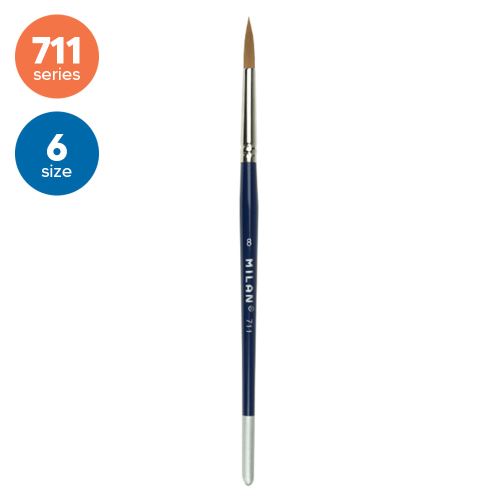 MILAN Fine Selection kerek ecset, 6-os szám - 711