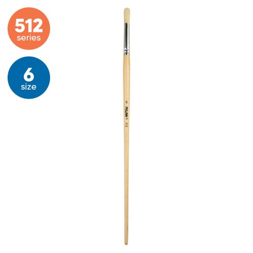 Ecset kerek MILAN No. 6 - 512