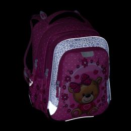 Iskolai hátizsák (5 részes szett) BagMaster Lumi 24 H – Macko (7)