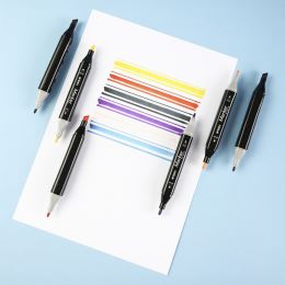 Fixy M&G Marker obojstranné, sada 40 ks v taške 4 (3)