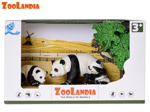 Zoolandia panda kölykökkel és kiegészítőkkel dobozban