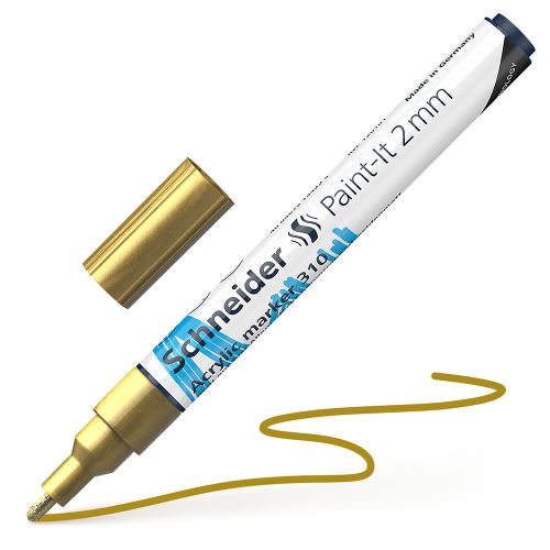 Schneider Paint-It 310 akril filctoll 2mm - arany