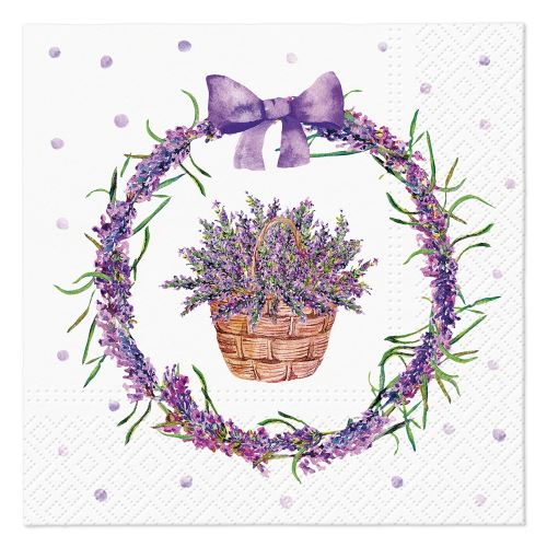 TaT szalvéták 33x33cm Lavender Basket