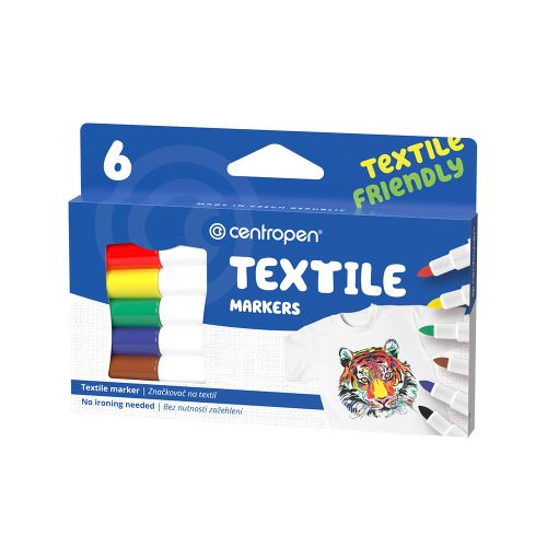 CENTROPEN 2739 Textil Marker - 6 darab készlet