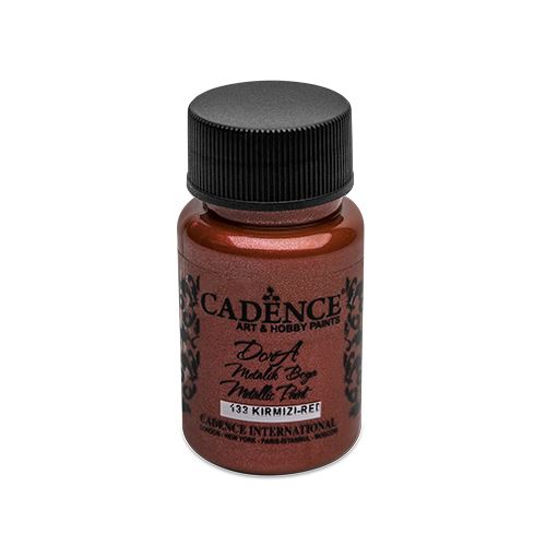 Farba akrylová Cadence D.Metalic, červená, 50 ml