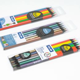 Színesceruza  készlet MILAN háromszögű - Fluo, 6 db (3)