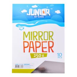 Dekor karton  A4 10 db ezüst fényes 250 g